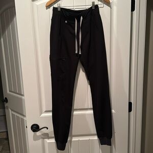Fogs Zamora Black Scrub Joggers - XS Tall